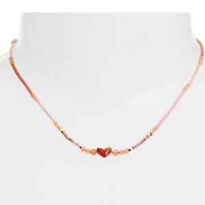 Kendra Scott Heart Beaded Nova Necklace valentines